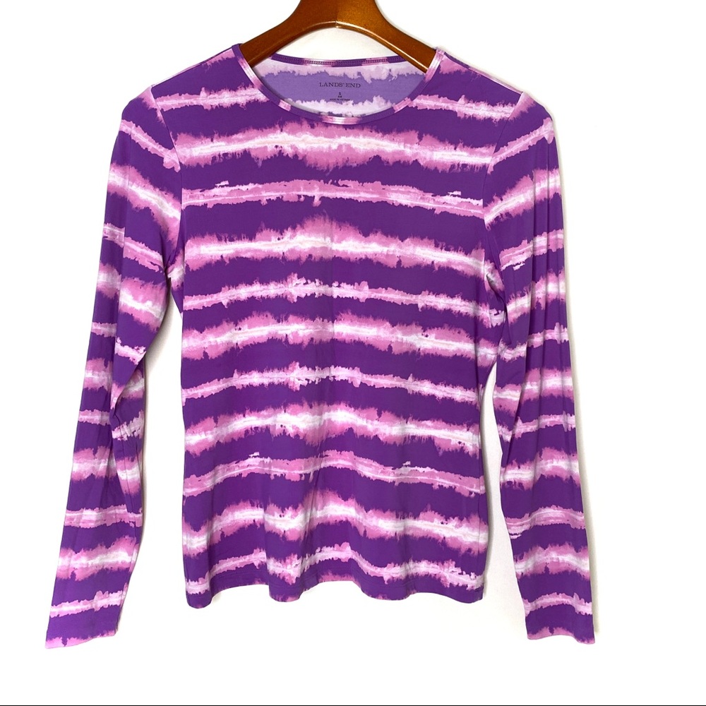Lands' End Tie-Dye Purple and Pink Swim Coverup